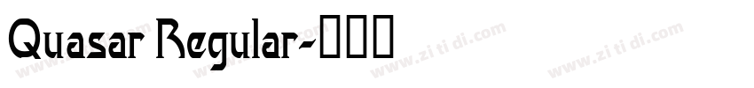 Quasar Regular字体转换